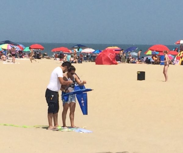 Flying Kites in Ocean City